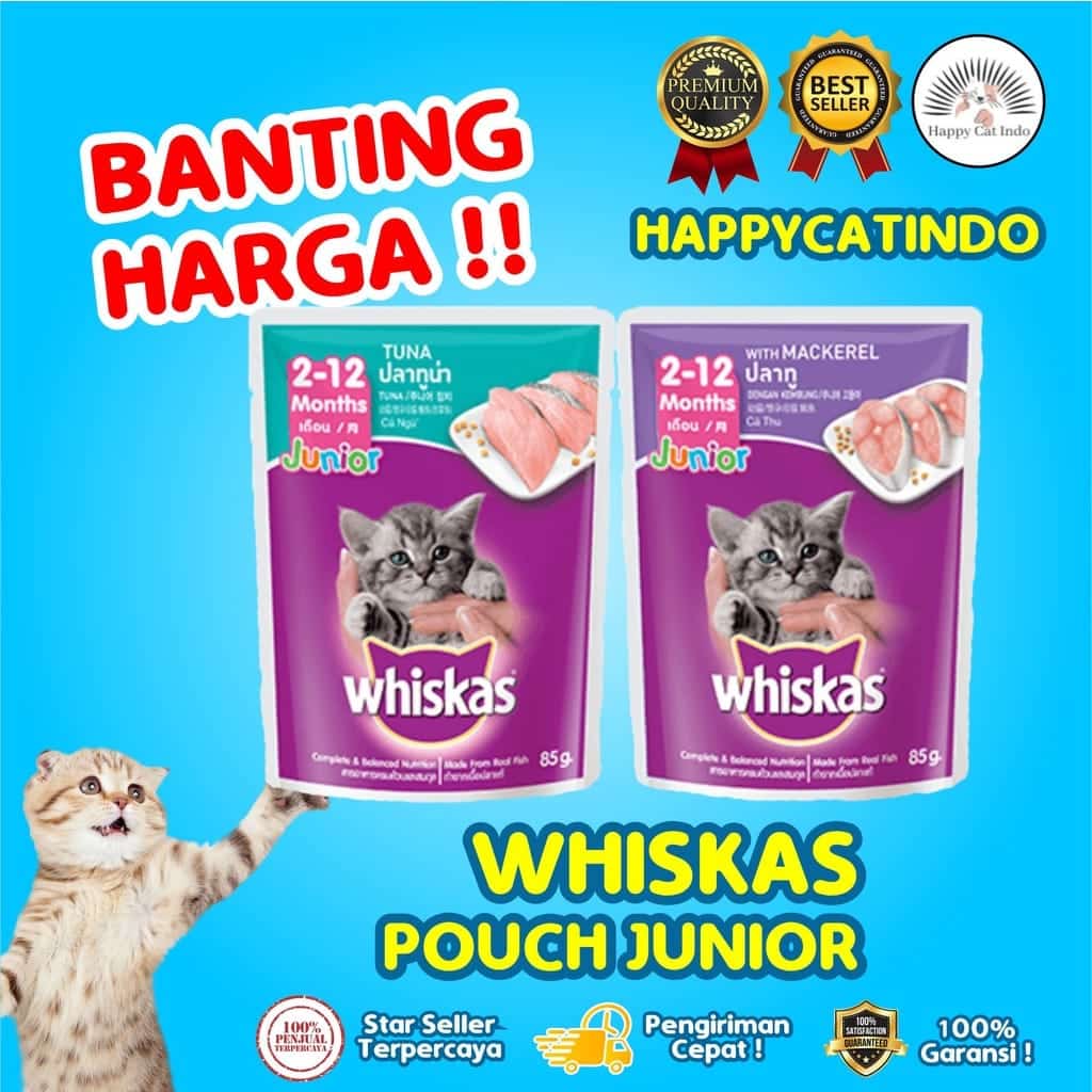 PROMO WHISKAS POUCH JUNIOR - Chewee.co.id