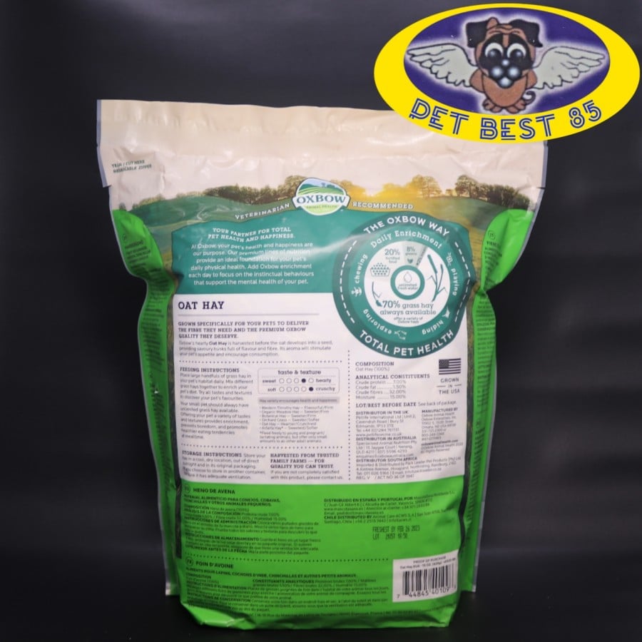 Oat Hay Oxbow 15oz/425gr Makanan jerami Rabbit/Guinea pig&Other ...