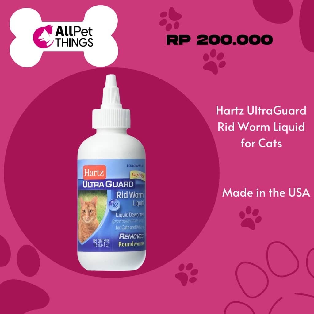 Hartz UltraGuard Rid Worm Liquid for Cats - Chewee.co.id